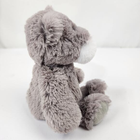 Ty Attic Treasures Kit the Kitty Cat Gray White Kitten Pink Nose 2017 Silky Soft - Picture 5 of 9